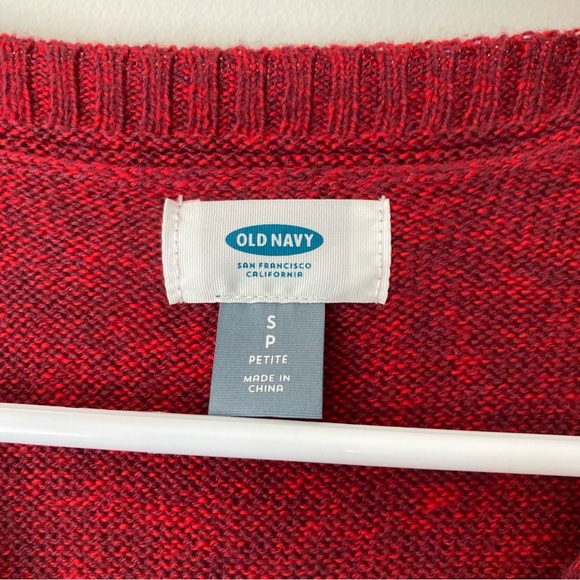 Boat-Neck Tunic Legging sweater in marled red for winter holidays - Picture 6 of 9